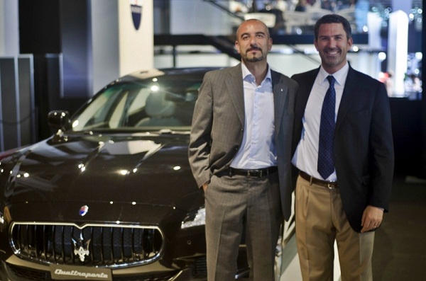 Albert Ribas y Ivan Capelli,  ex piloto de Fórmula 1 y Director de los cursos de conducción Maserati Master GT